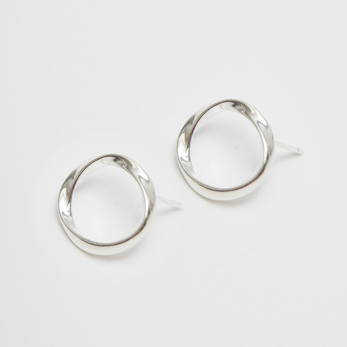 Simply Silver Sterling Silver 925 Polished Open Circle Earrings