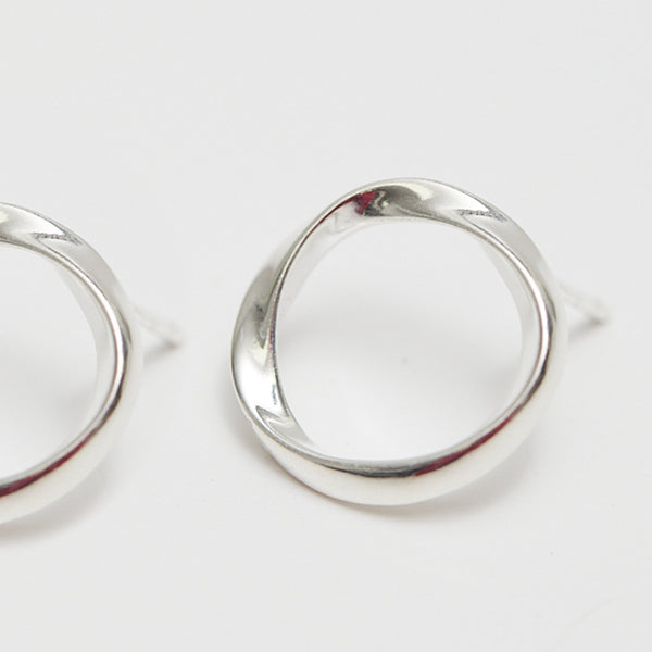 Simply Silver Sterling Silver 925 Polished Open Circle Earrings