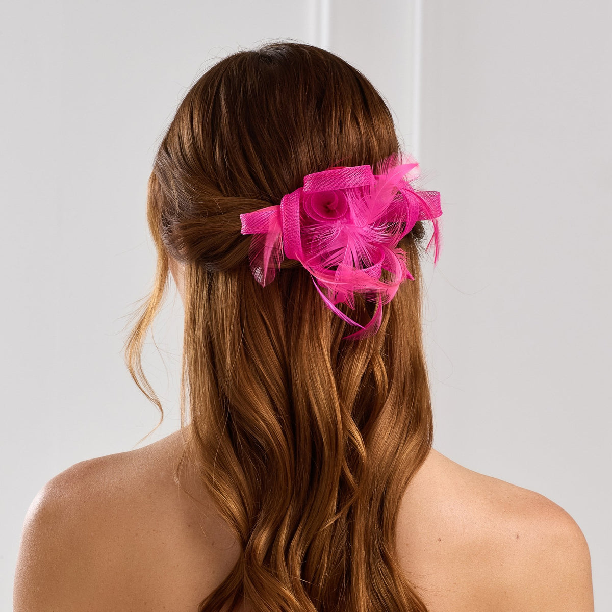 Jon Richard Fuchsia Small Fascinator Clip