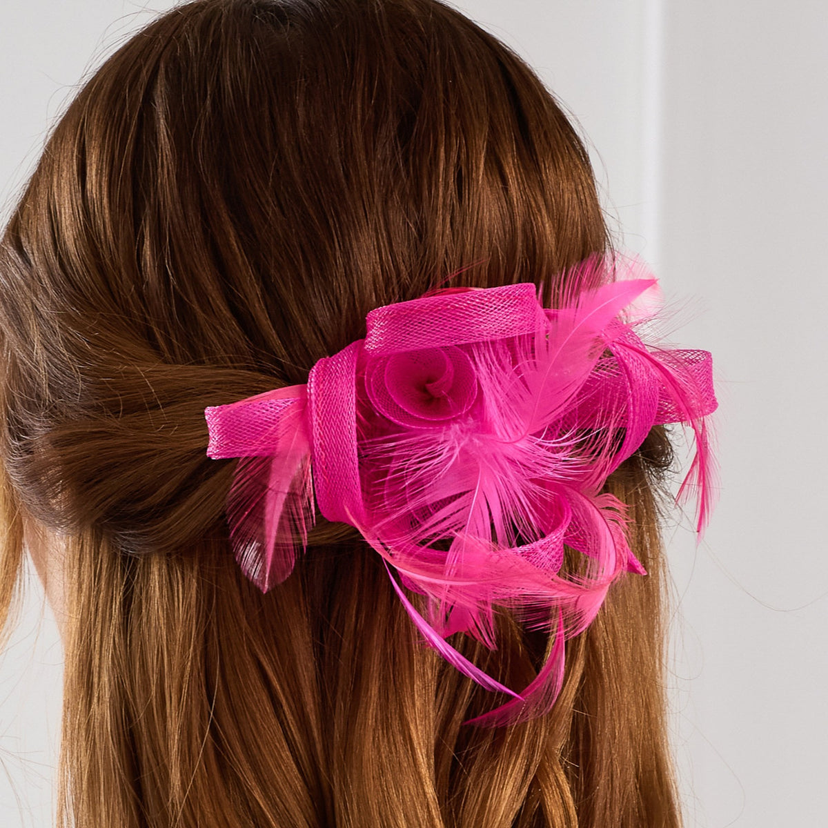 Jon Richard Fuchsia Small Fascinator Clip