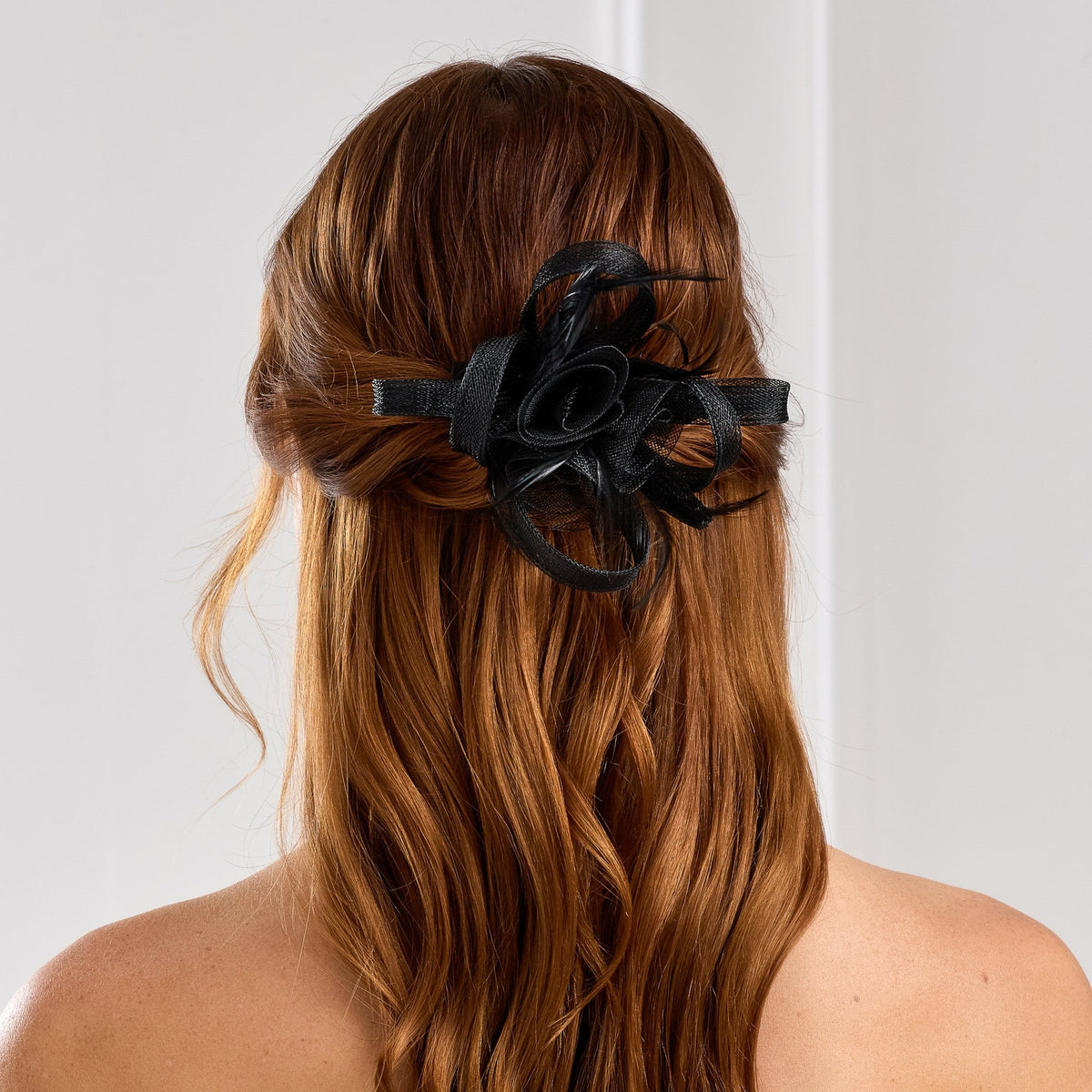 Jon Richard Black Small Fascinator Clip