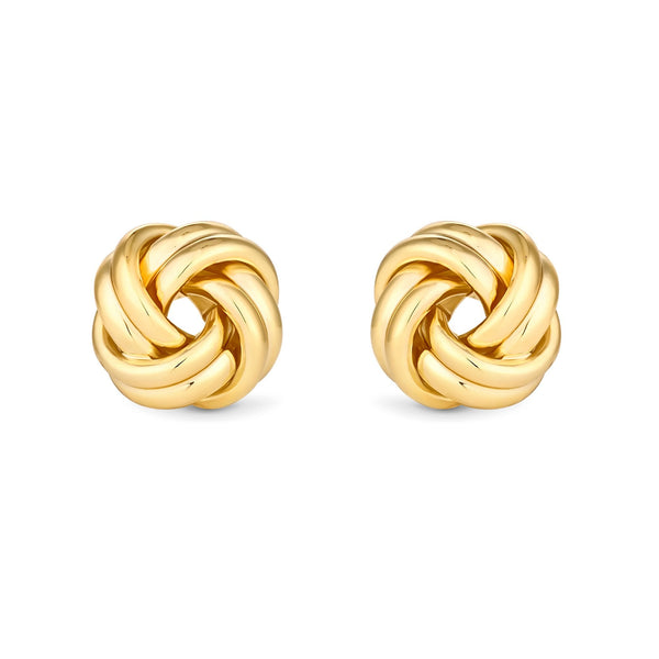 Jon Richard Gold Plated Knot Stud Earrings