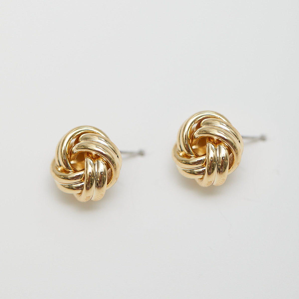 Jon Richard Gold Plated Knot Stud Earrings