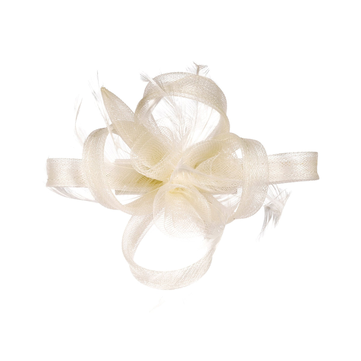 Jon Richard Ivory Small Feather Fascinator Clip