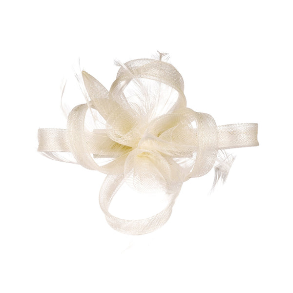 Jon Richard Ivory Small Feather Fascinator Clip