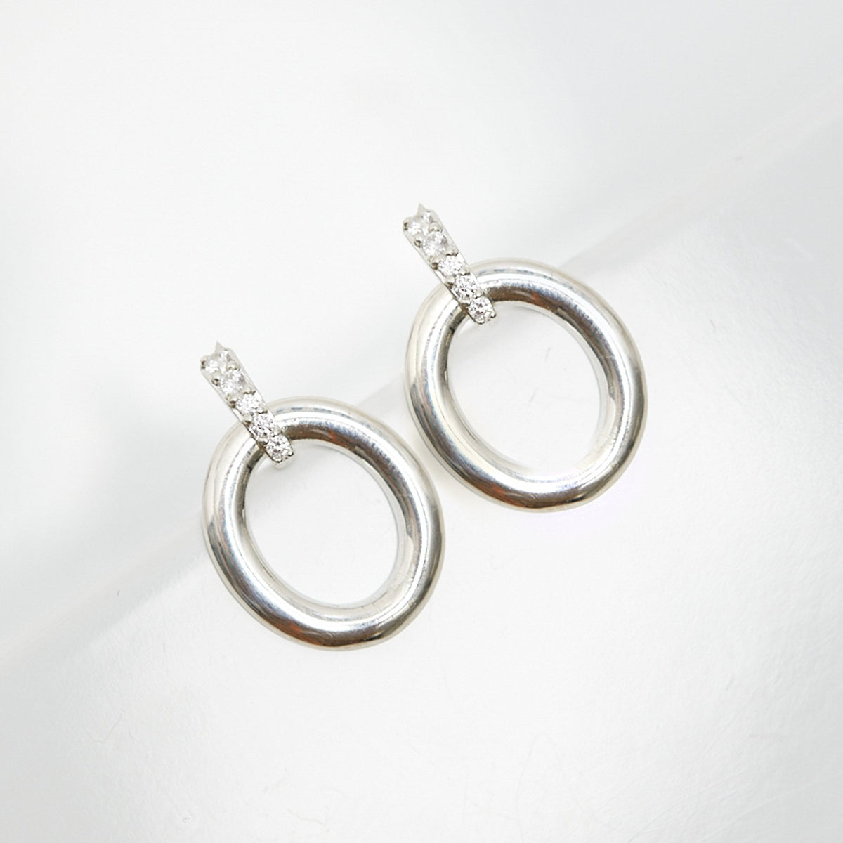 Simply Silver Sterling Silver 925 Polished Oval Link Drop Earrings