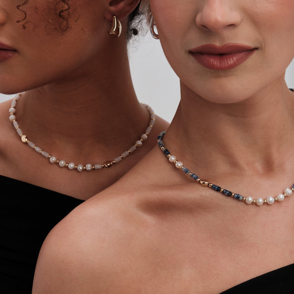 Jon Richard Gold Plated Pearl And Bead Necklace