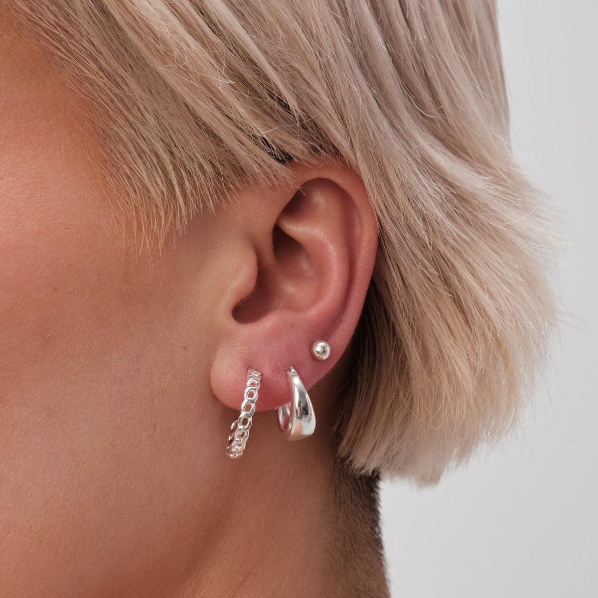 Simply Silver Sterling Silver 925 Polished Small Hoop Earrings