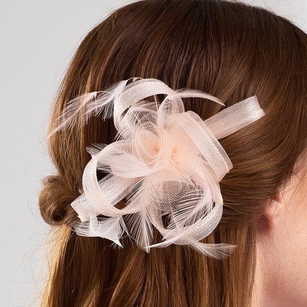 Jon Richard Nude Small Fascinator Clip