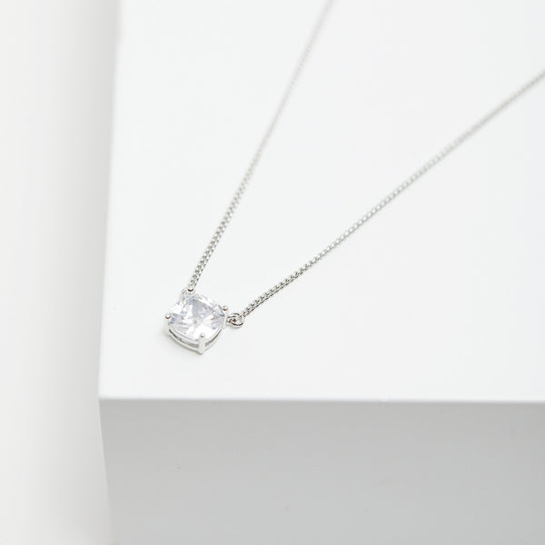 Jon Richard Rhodium Plated Cubic Zirconia Open Stone Set - Gift Boxed