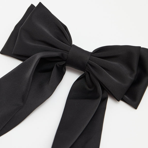 Jon Richard Black Satin Bow
