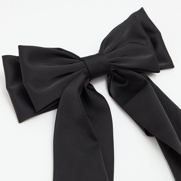 Jon Richard Black Satin Bow