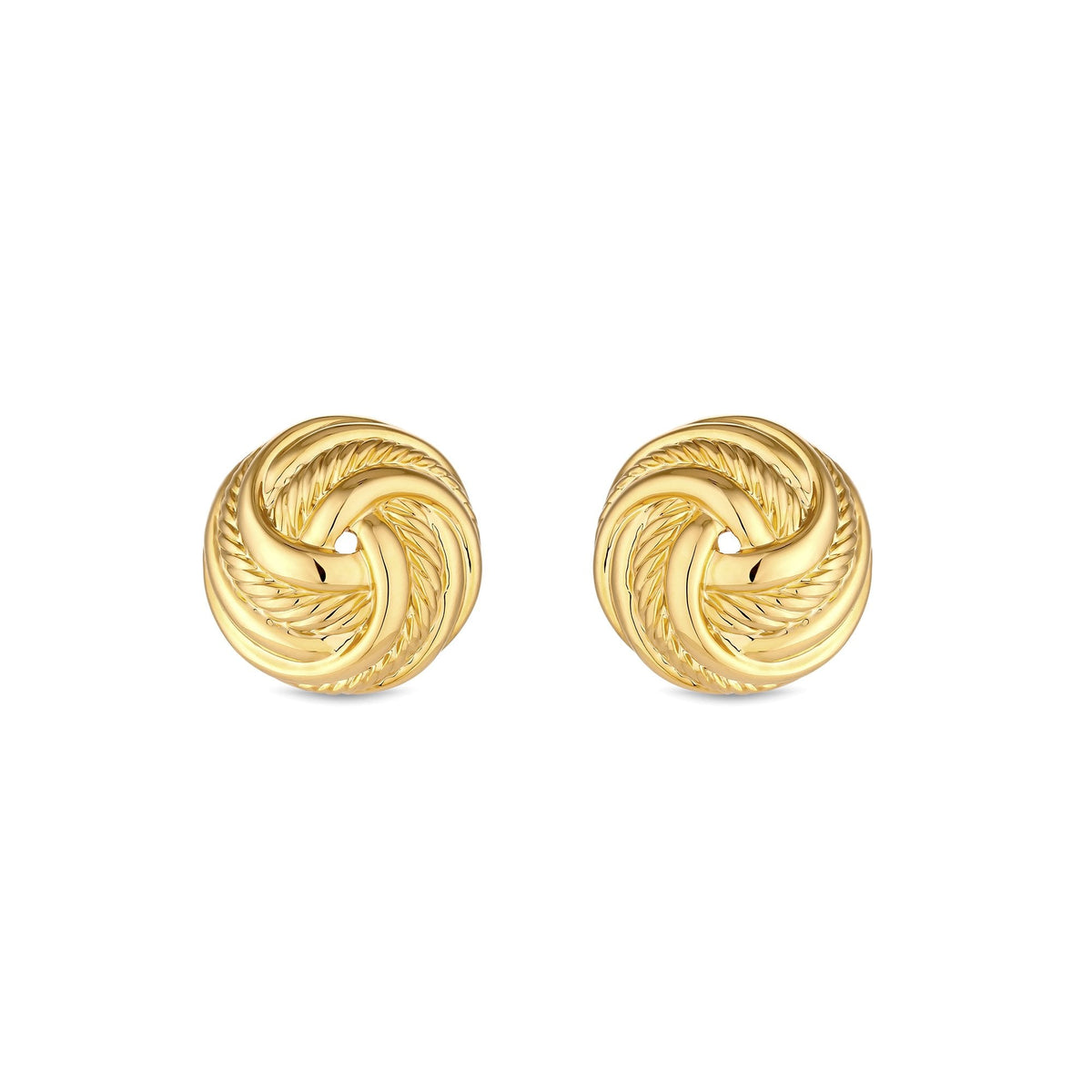 Jon Richard Vintage Inspired Gold Plated Knot Clip Earrings
