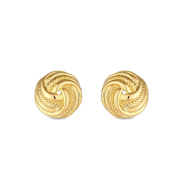 Jon Richard Vintage Inspired Gold Plated Knot Clip Earrings