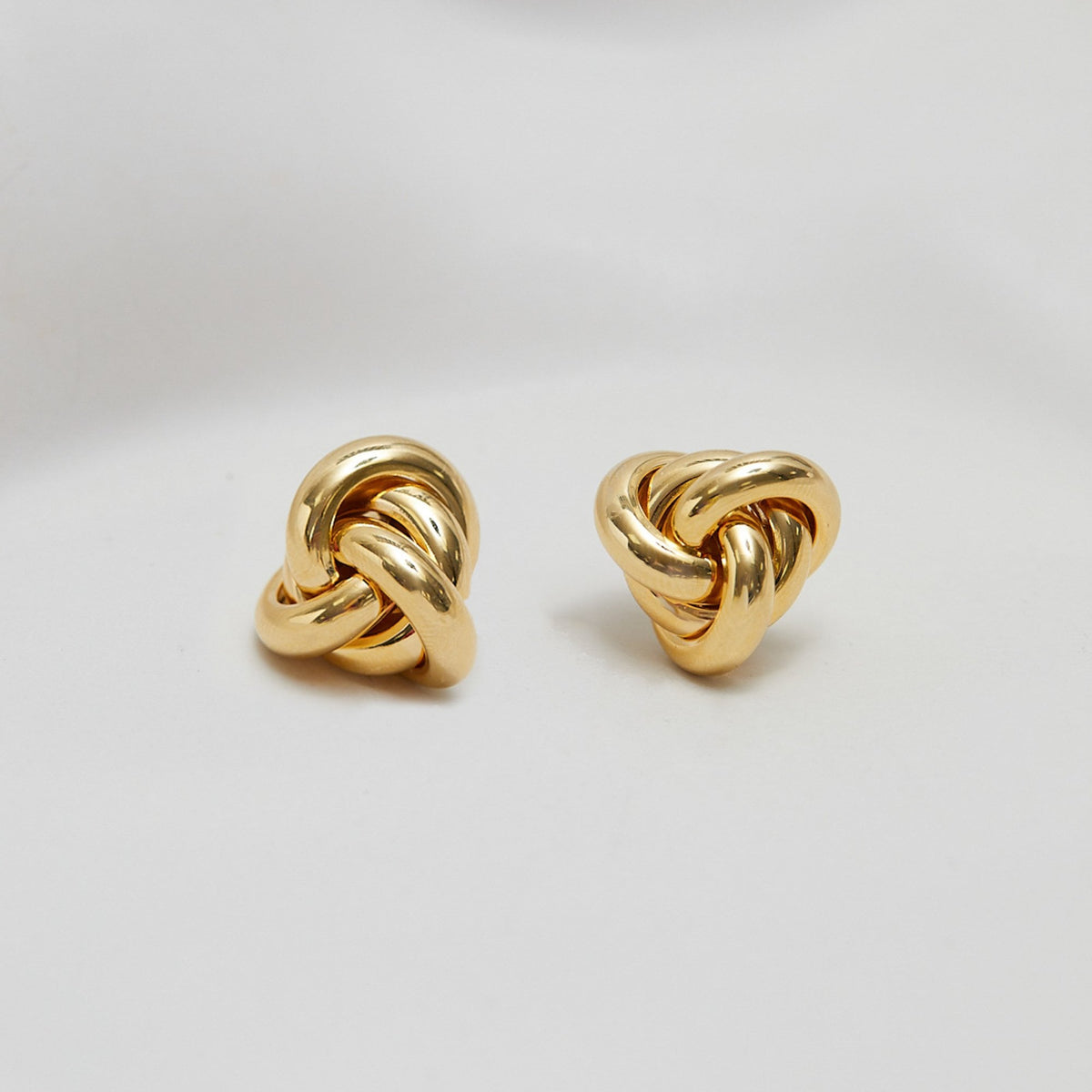 Jon Richard Vintage Inspired Gold Plated Knot Stud Earrings