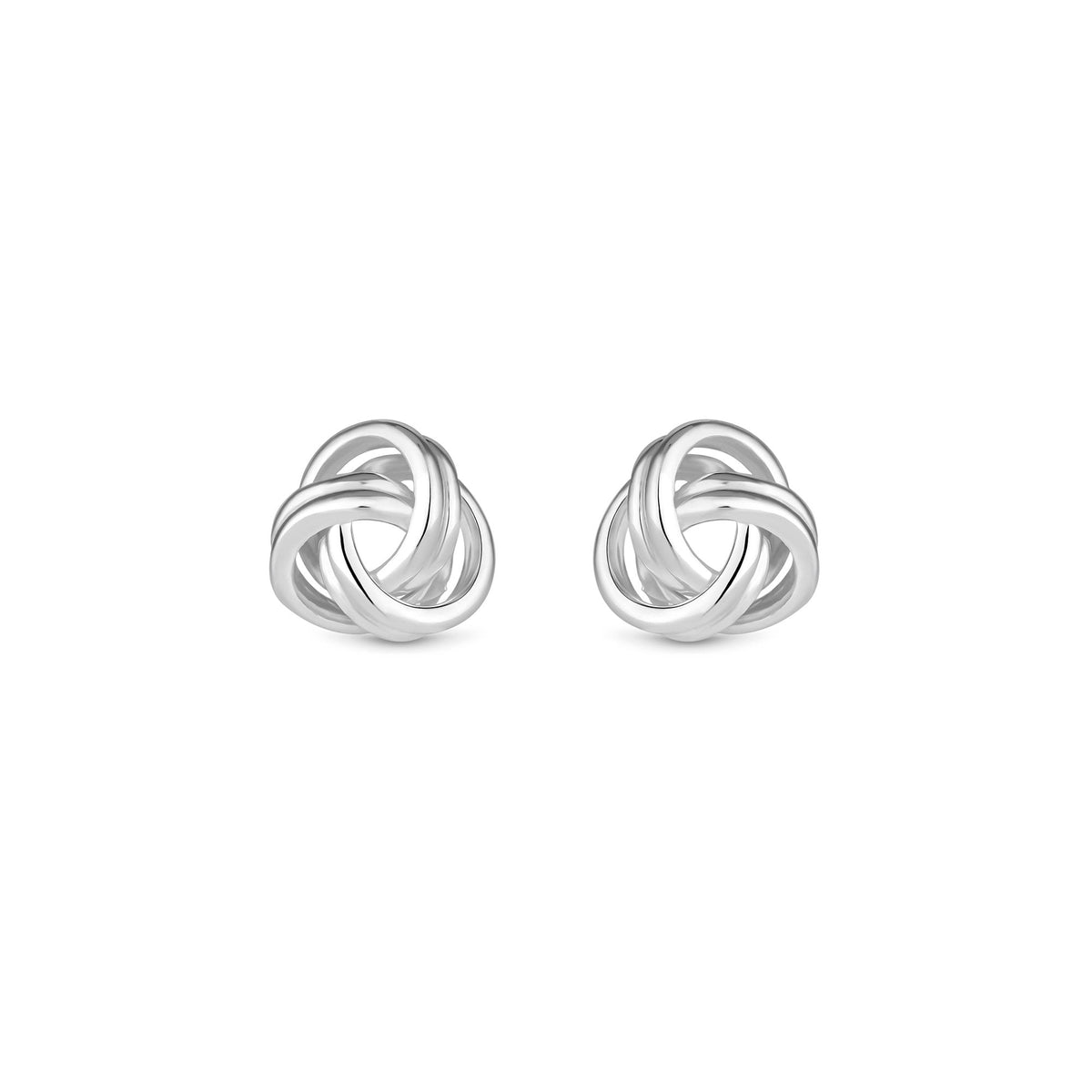 Simply Silver Sterling Silver 925 Polished Knot Stud Earrings