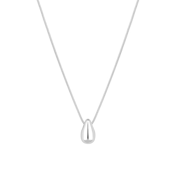 Simply Silver Sterling Silver 925 Polished Nugget Necklace