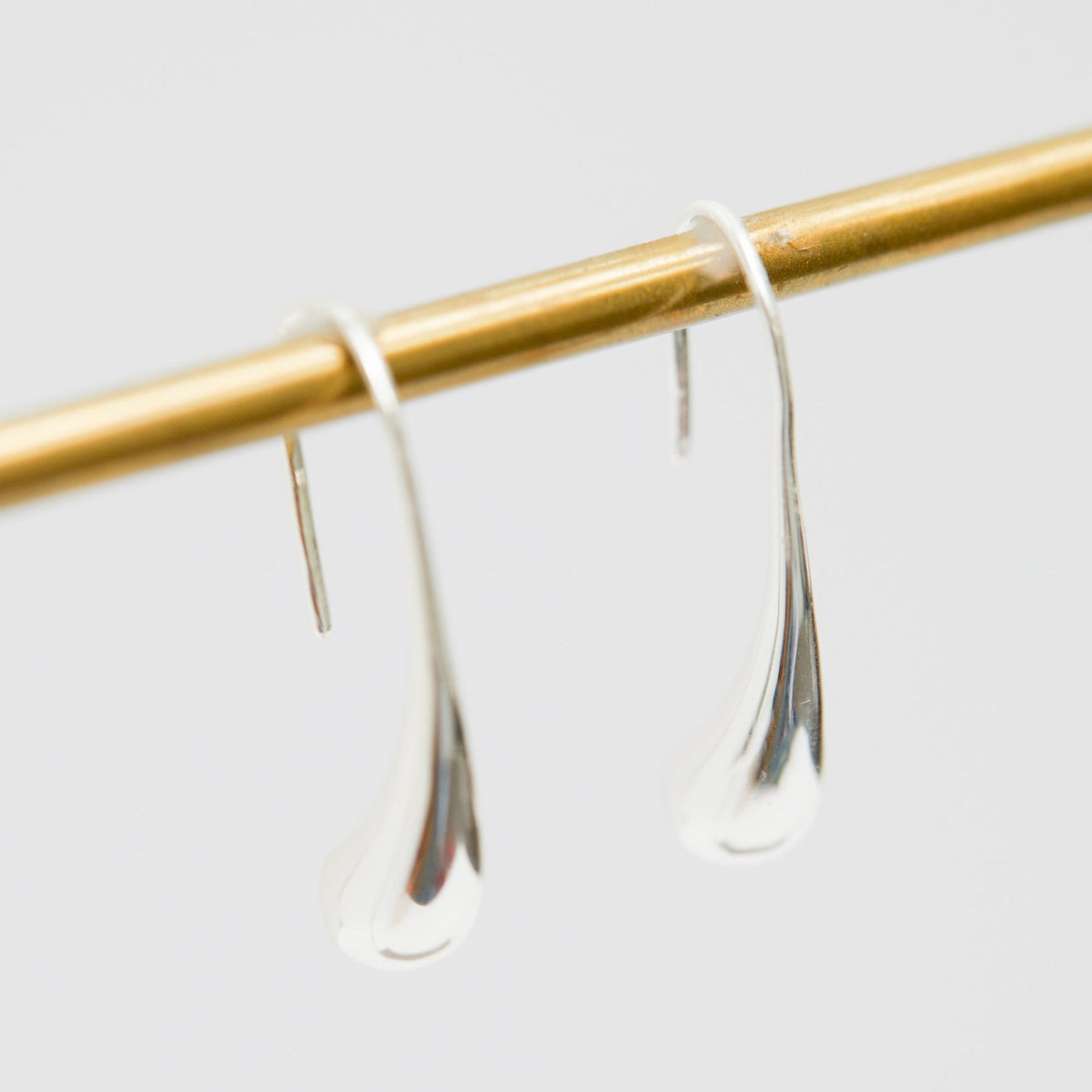 Simply Silver Sterling Silver 925 Polished Fluid Drop Earrings