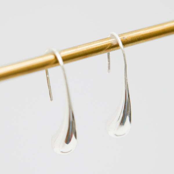 Simply Silver Sterling Silver 925 Polished Fluid Drop Earrings