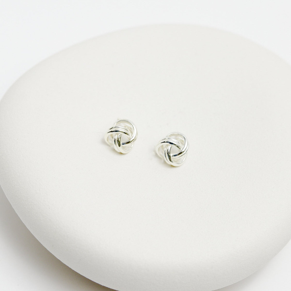 Simply Silver Sterling Silver 925 Polished Knot Stud Earrings
