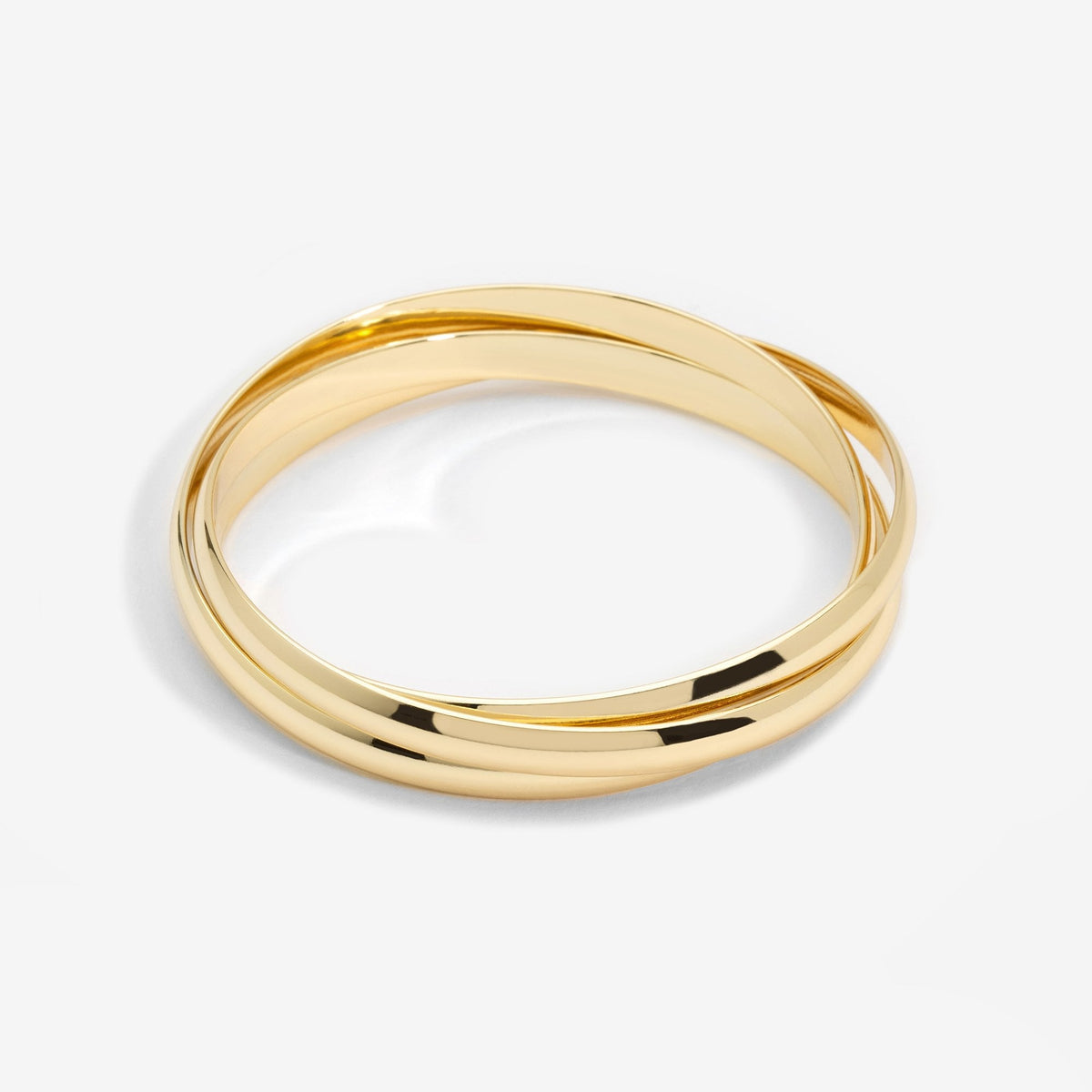 Jon Richard Gold Plated Interlock Bangles