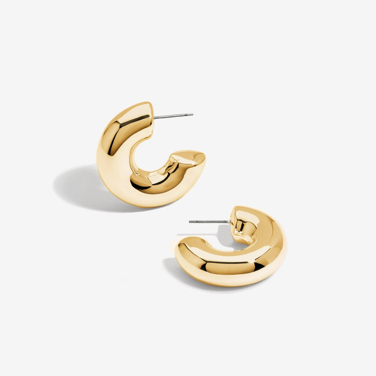Mood Gold Recycled Chubby Hoop Earrings