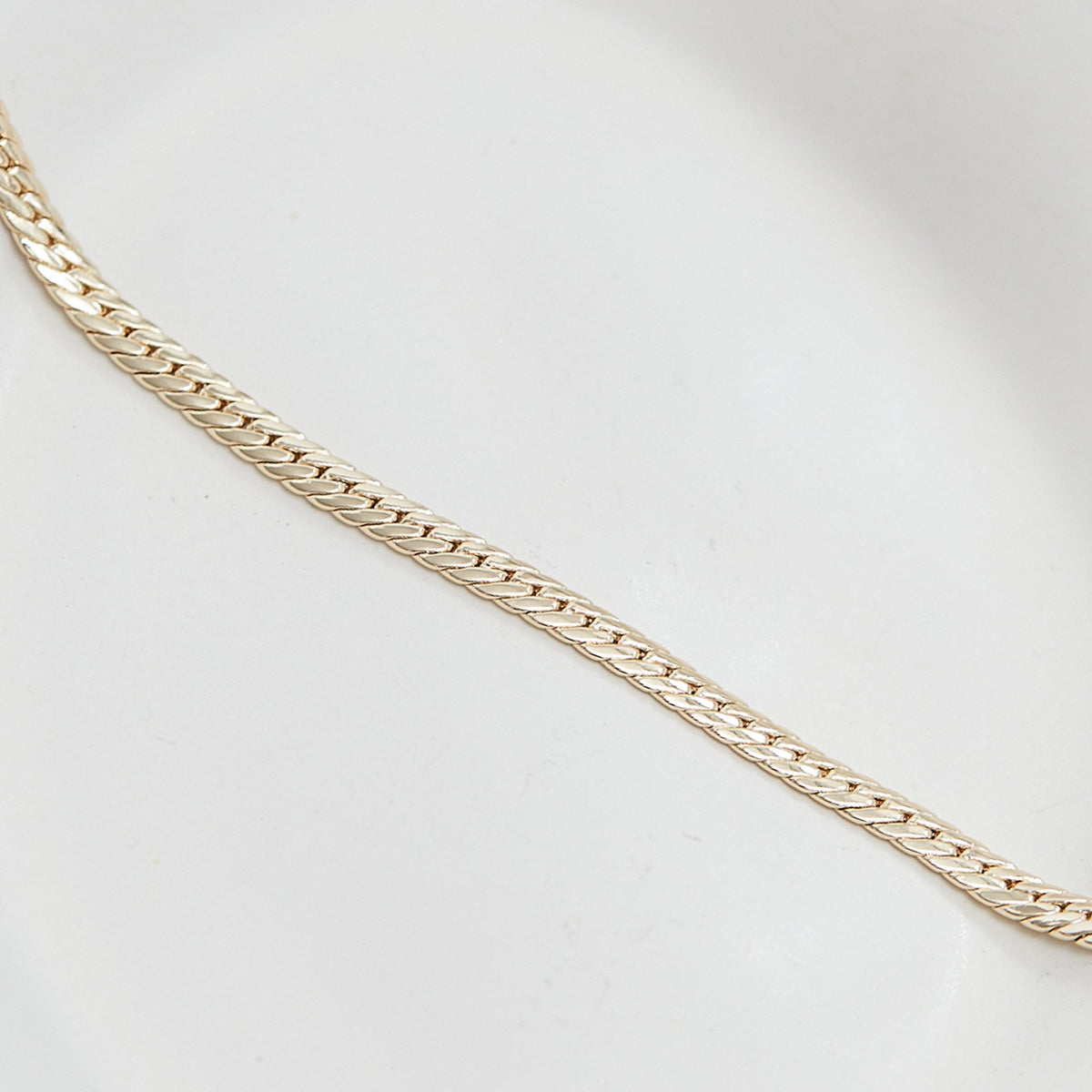 Jon Richard Gold Plated Herringbone Chain Necklace
