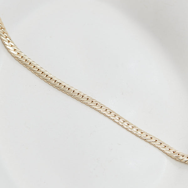 Jon Richard Gold Plated Herringbone Chain Necklace