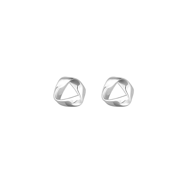 Simply Silver Sterling Silver 925 Polished Open Fluid Knot Stud Earrings