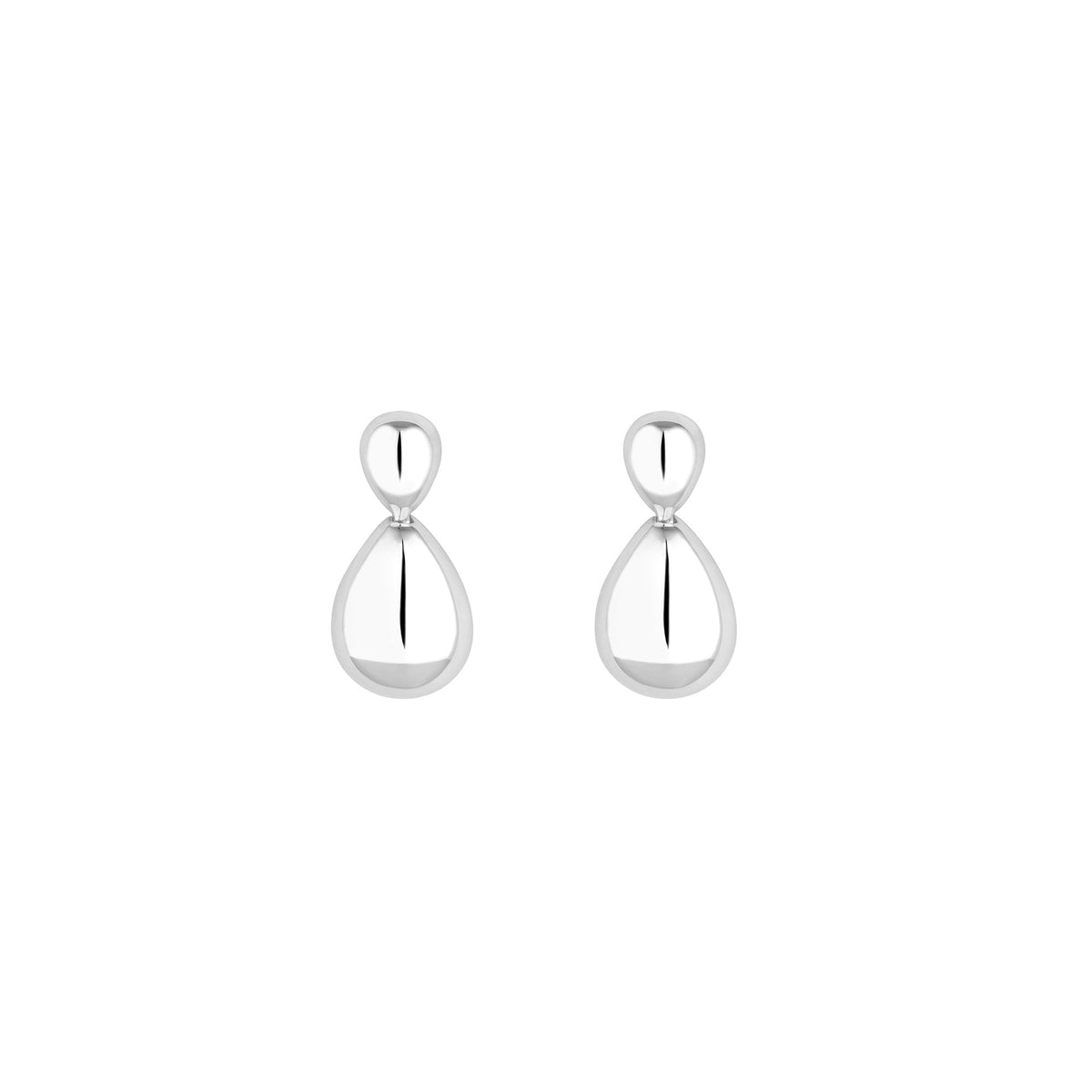 Simply Silver Sterling Silver 925 Polished Double Drop Earrings
