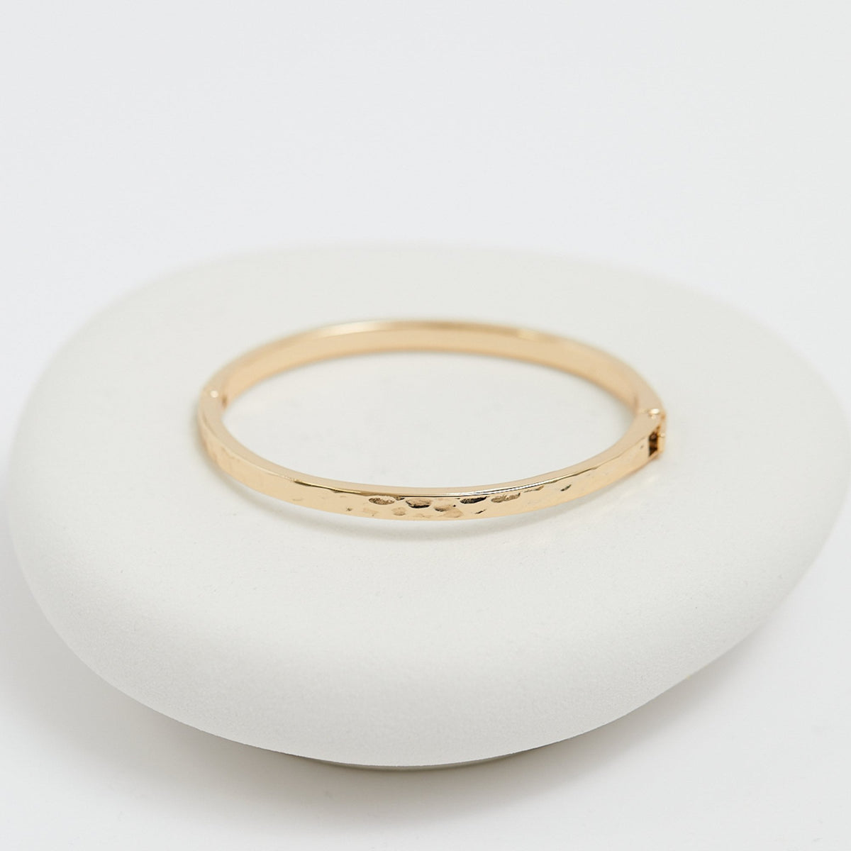 Jon Richard Gold Plated Polished Molten Bangle