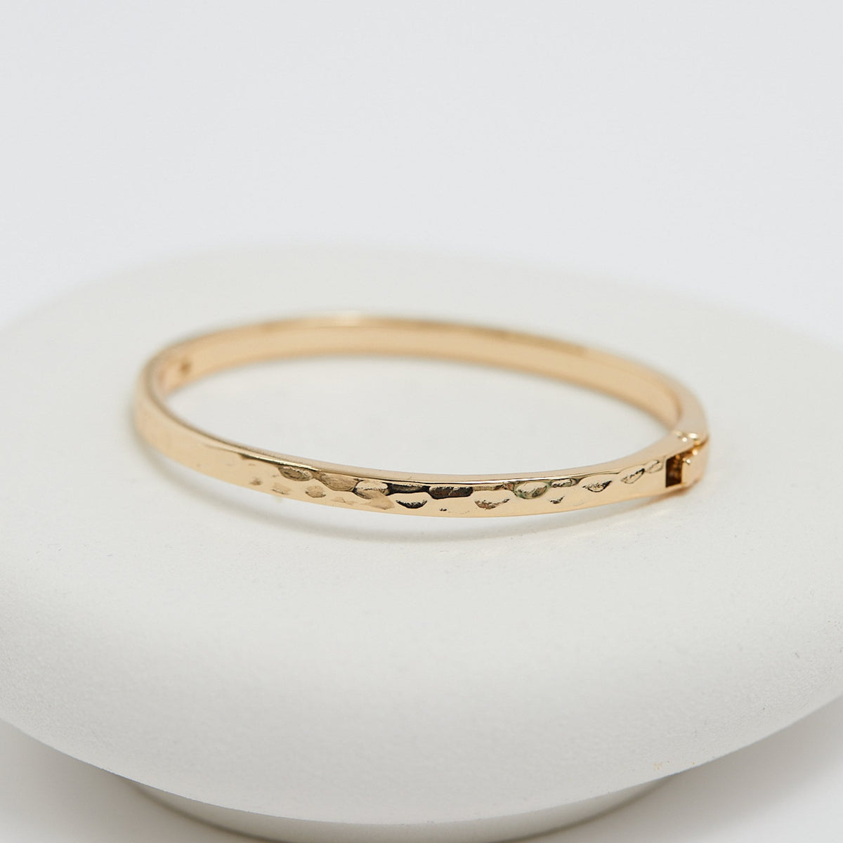 Jon Richard Gold Plated Polished Molten Bangle