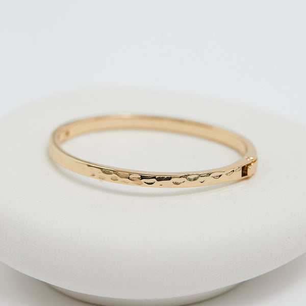 Jon Richard Gold Plated Polished Molten Bangle