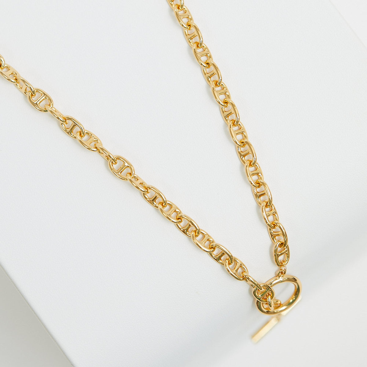 Jon Richard Gold Plated T Bar Long Drop Necklace