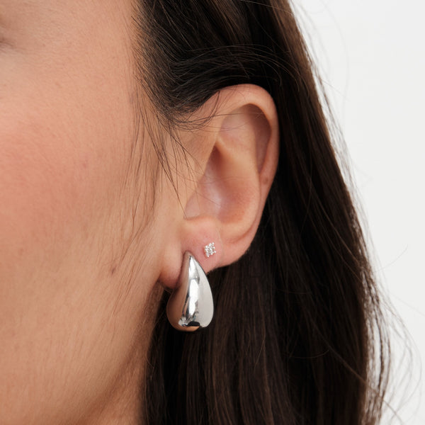 Jon Richard Silver Plated Teardrop Earrings