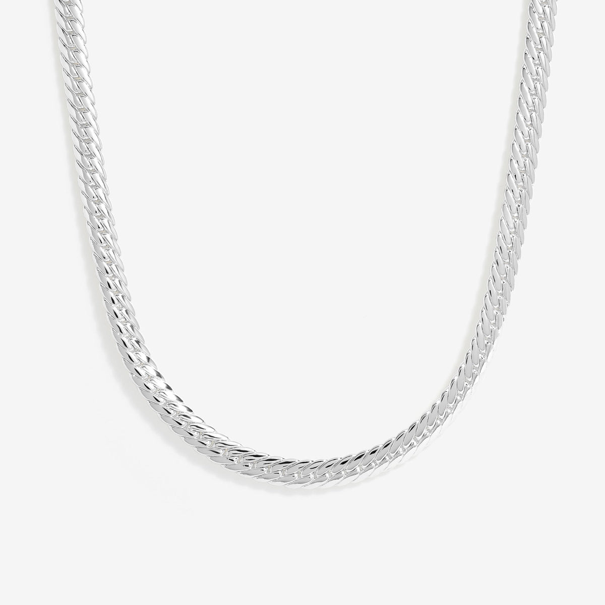 Jon Richard Silver Plated Herringbone Chain Necklace