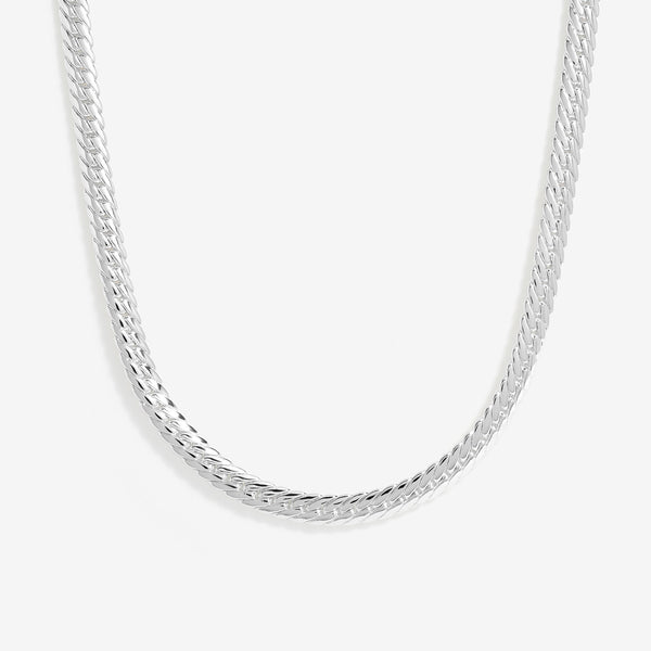 Jon Richard Silver Plated Herringbone Chain Necklace