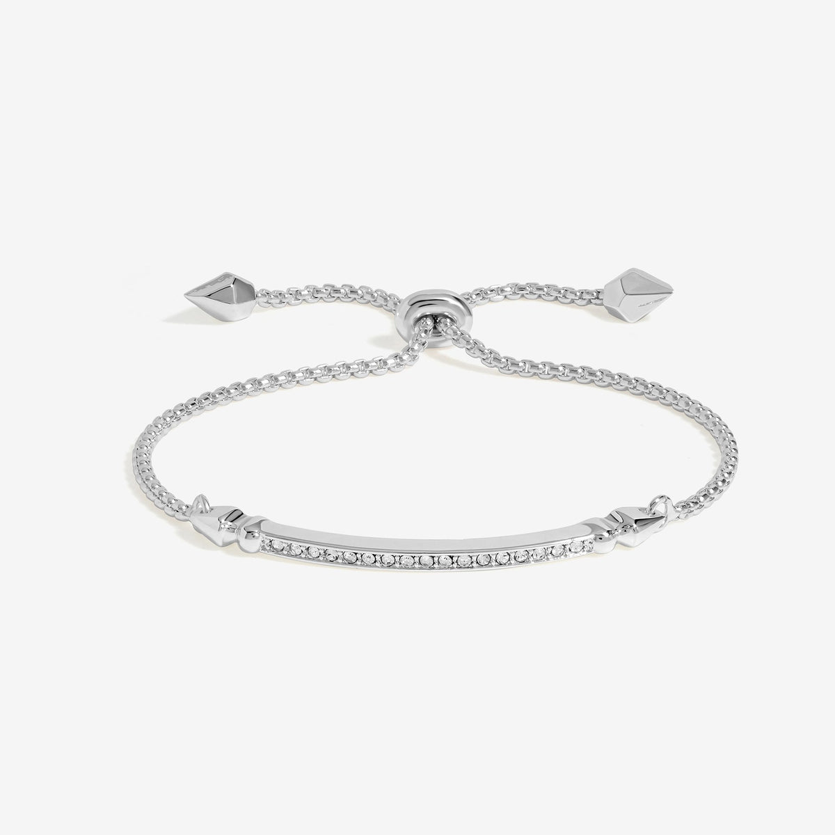 Jon Richard Silver Plated Cubic Zirconia Toggle Bracelet