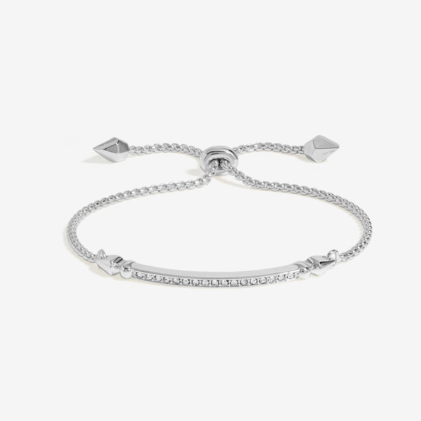 Jon Richard Silver Plated Cubic Zirconia Toggle Bracelet