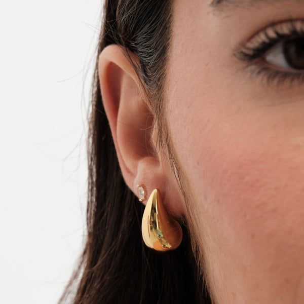 Jon Richard Gold Plated Teardrop Earrings