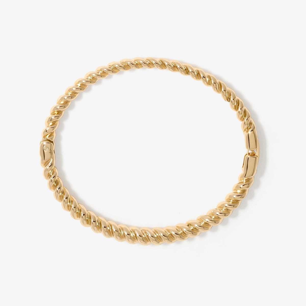 Jon Richard Gold Plated Polished Twist Bangle