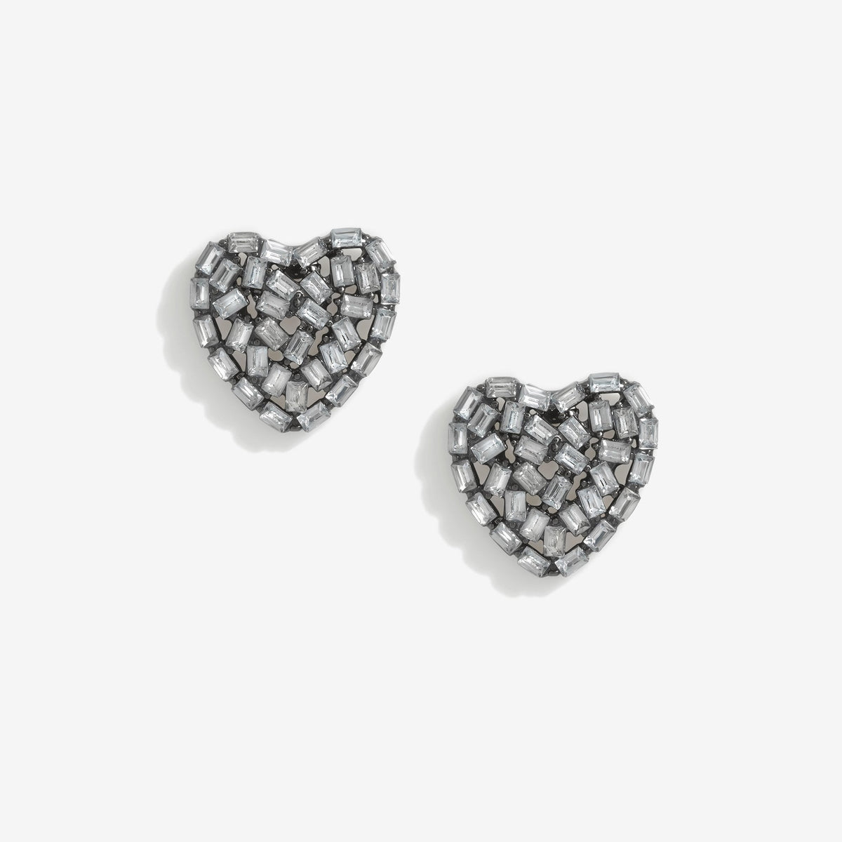 Mood Hematite Heart Stud Earrings