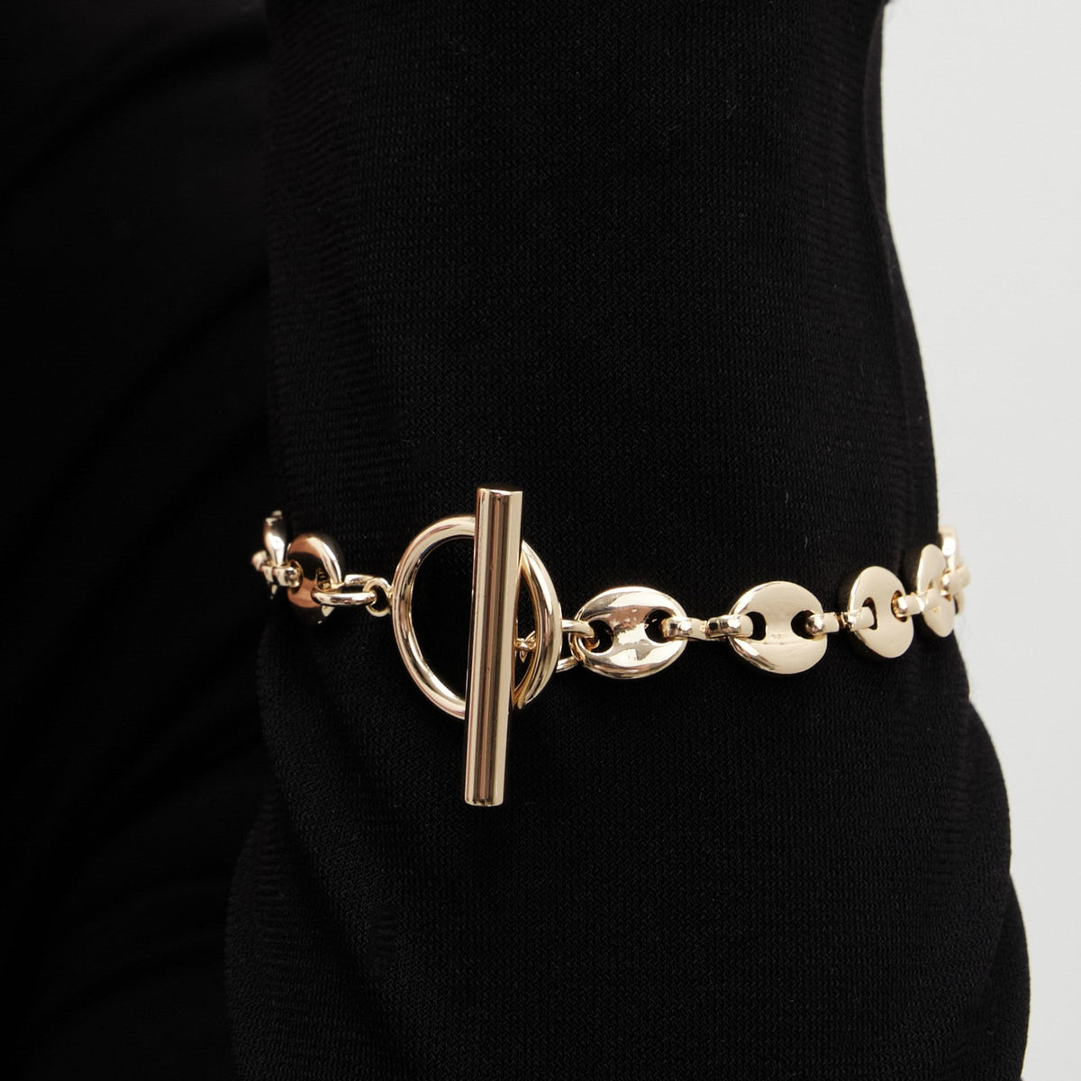 Jon Richard Gold Plated Polished Link Bracelet