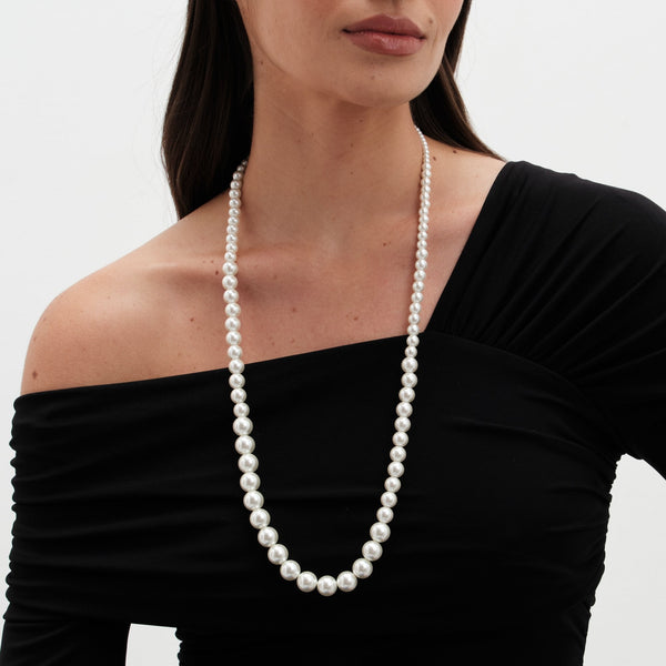 Jon Richard Long Graduated Pearl Necklace