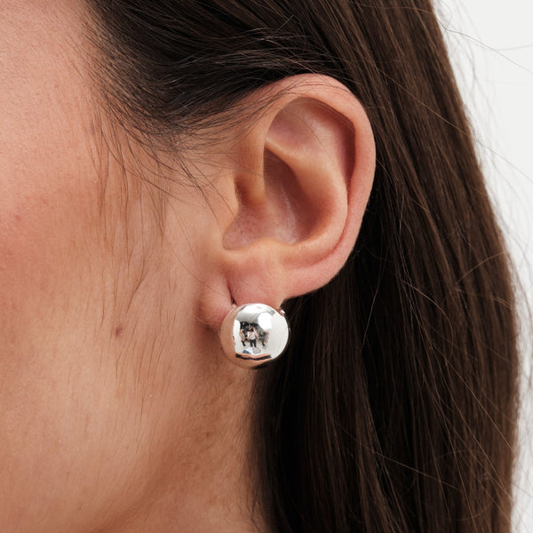 Mood Silver Knot Dome Mixed Earrings - Pack of 3