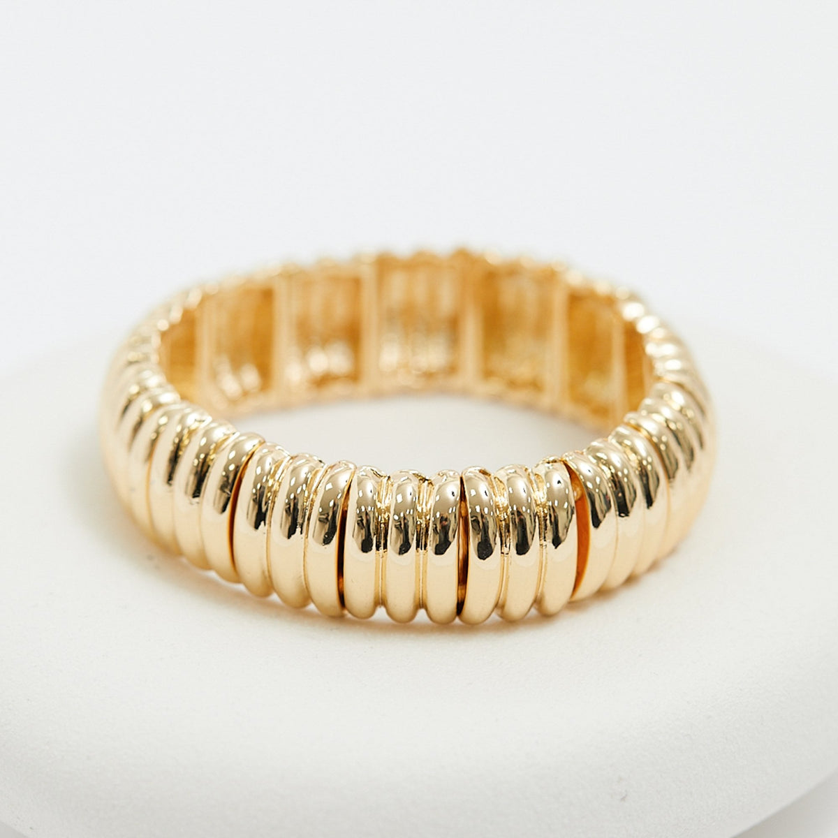 Mood Gold Plated Bubble Stretch Bracelet