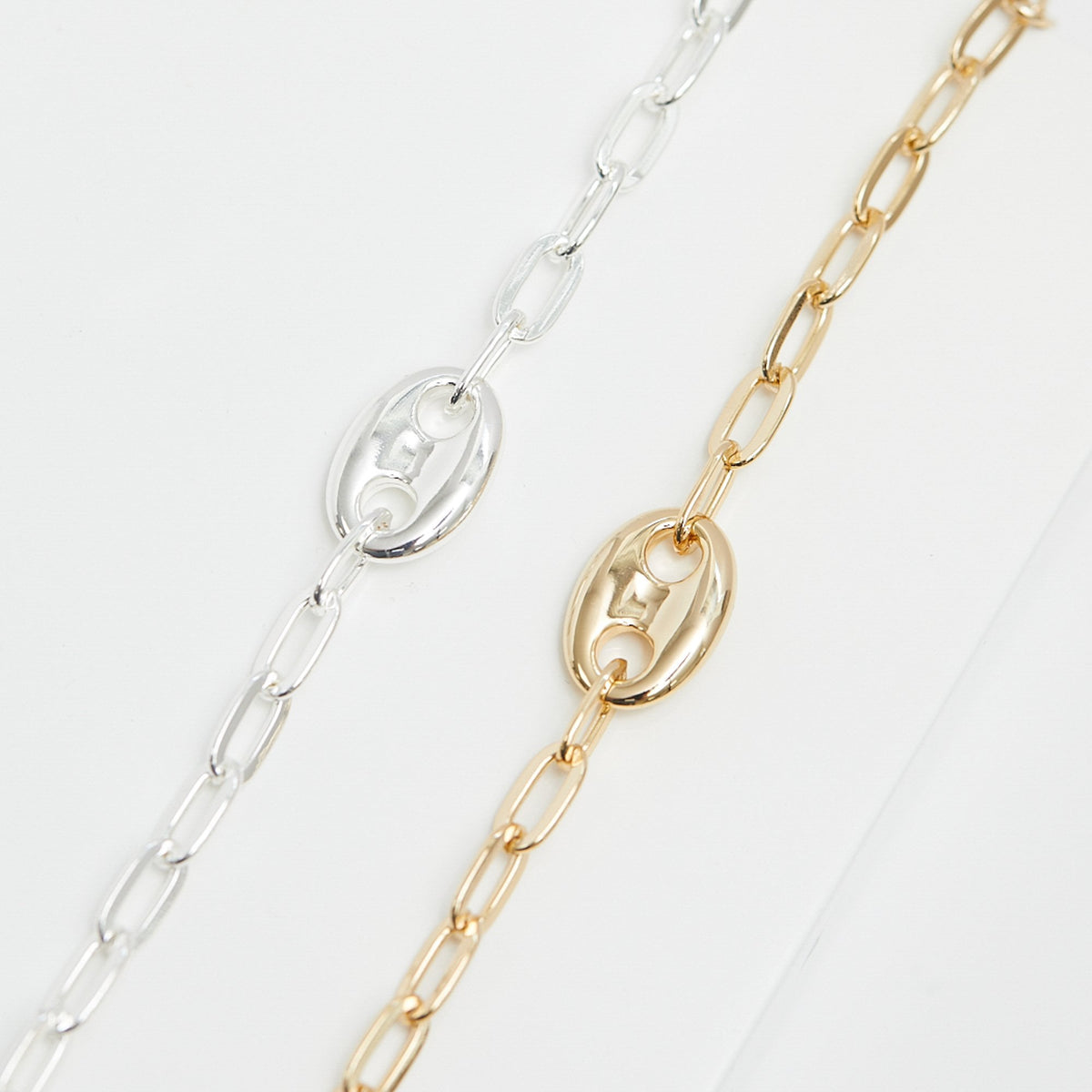 Jon Richard Silver Plated Polished Link Bracelet