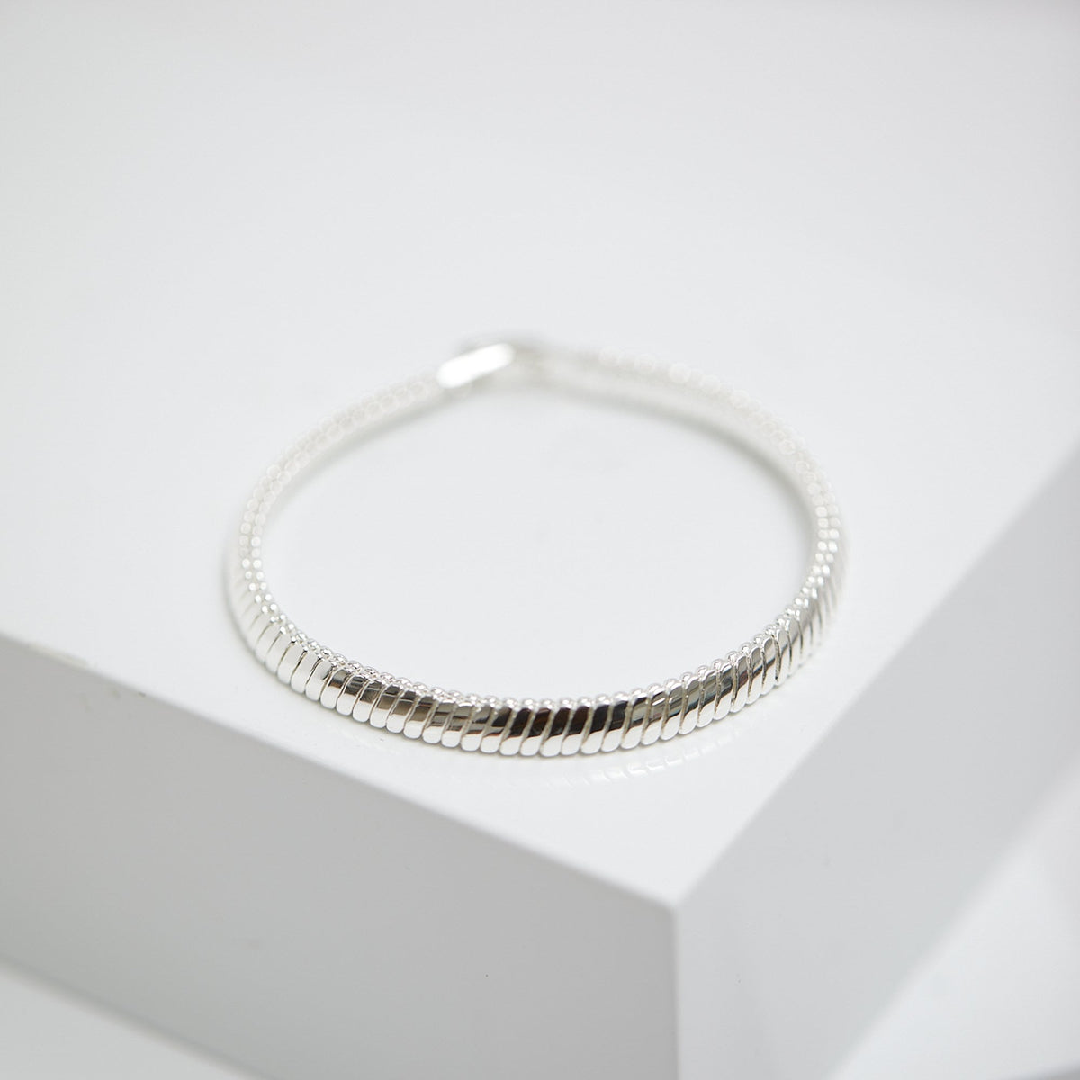 Jon Richard Silver Plated Omega Chain Bracelet