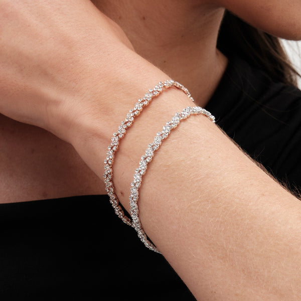 Jon Richard Silver Plated Diamante Bracelet