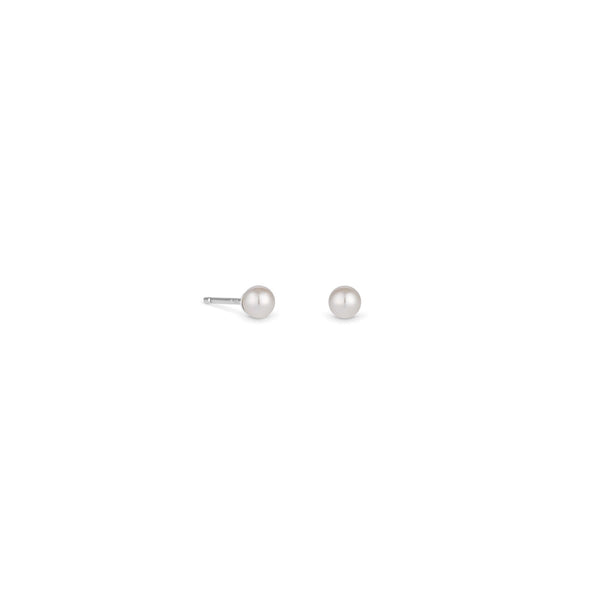 Simply Silver Sterling Silver 925 Pearl Stud Earrings